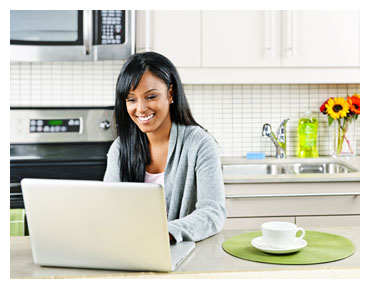 Woman creating a book manuscript format