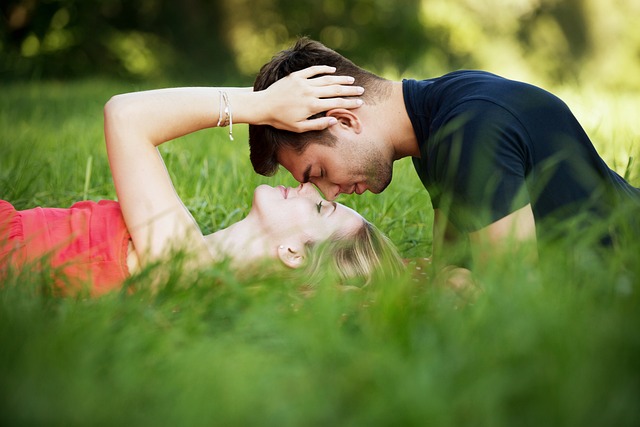 Two people representing a couple written by a self-publishing author